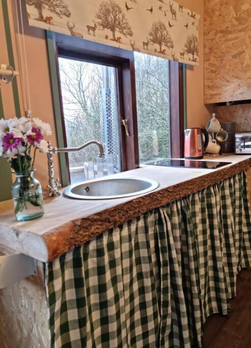 The Woodland Lodge - Wood Fired Hot Tub And Firepit Hambleton Eksteriør billede